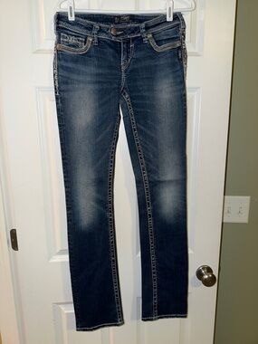 Silver Jeans, Tuesday, Straight Leg, Dark, Baby boot